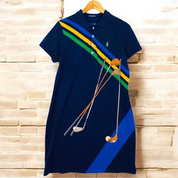 Ralph Lauren Golf Rare Vintage Striped Polo Short Sleeve Country
